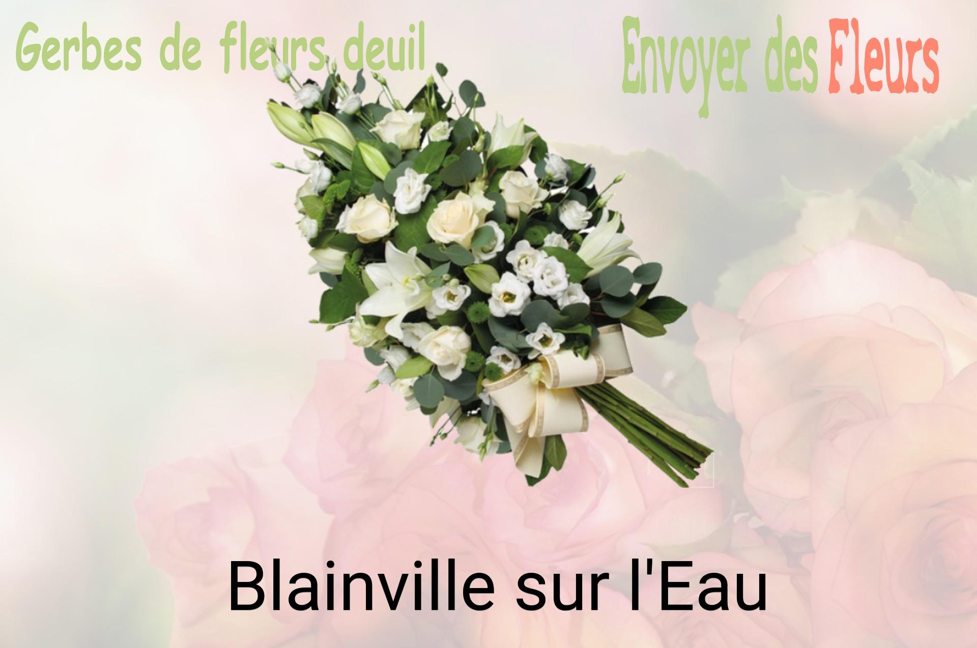 Gerbe de fleurs de deuil livrée à Blainville-sur-l'Eau
